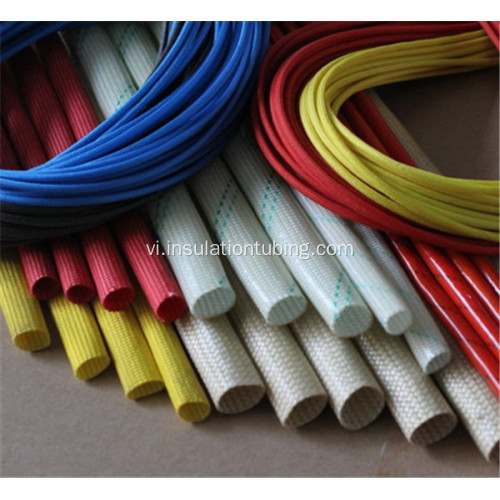 Sợi thủy tinh tráng Silicone cao su Sleeving